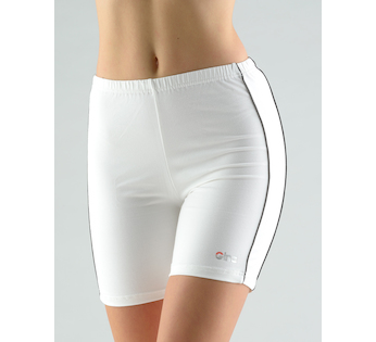 GINA dámské šortky krátké, dívčí, šité, klasické  93000P  - bílá černá XS