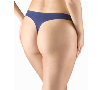GINA dámské tanga boková, úzký bok, bezešvé, bokové, jednobarevné Eco Bamboo 05013P - lékořice tomato M/L