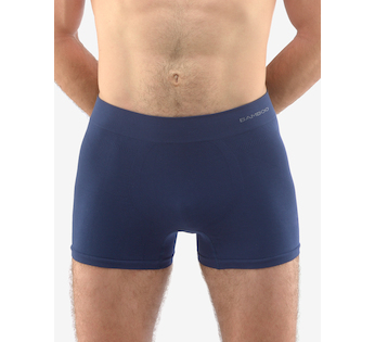 GINA pánské boxerky delší nohavička, bezešvé, jednobarevné Eco Bamboo 54005P  - lékořice  S/M