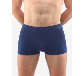 GINA pánské boxerky kratší nohavička, bezešvé, jednobarevné Eco Bamboo 53005P - lékořice L/XL