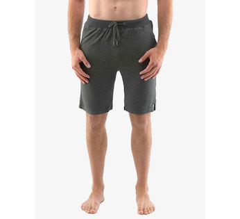 GINA pánské kraťasy pánské, krátké, šité, klasické, jednobarevné ECO Bamboo Sport 93018P - tm. šedá M