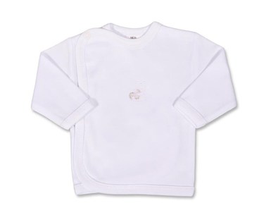 Kojenecká košilka s vyšívaným obrázkem New Baby bílá