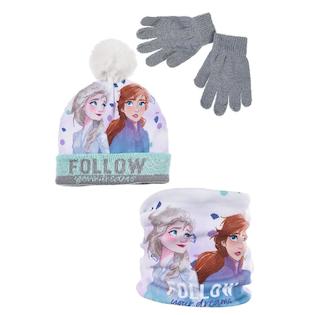 Nákrčník v kompletu s čepicí a rukavicemi Frozen (hu4039)