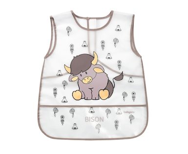 Omyvatelný bryndák - zástěra 38x45 cm Baby Ono bizon