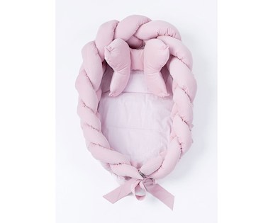 Pletené hnízdečko pro miminko Velvet Belisima pink