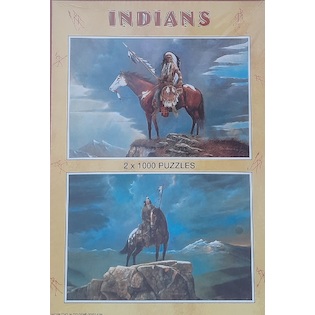 Puzzle Indiáni 2 x 1000