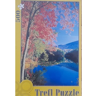 Puzzle Jezero na podzim