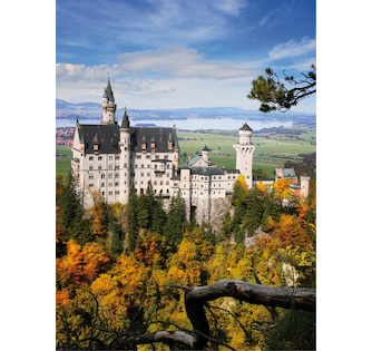 Puzzle zámku Neuschwanstein