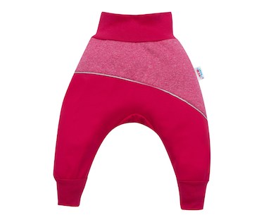 Softshellové kojenecké kalhoty New Baby růžové