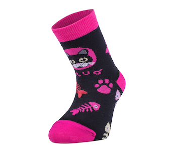 Trepon Unuo, Dětské bambusové ponožky Classic, Kočka pes holka Velikost ponožky, punčocháče, legíny EU: 24/27