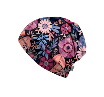 Unuo, Dámská čepice fleecová Homeless, Kouzelné květiny Velikost: Dámská (56-58 cm)