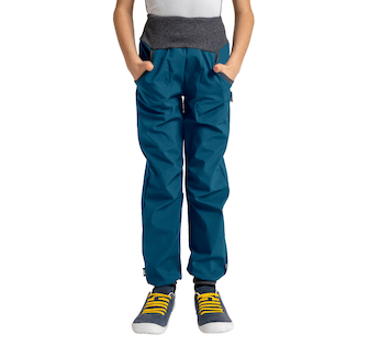 Unuo, Dětské softshellové kalhoty s fleecem Street, Kobaltová Velikost: 110/116