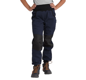 Unuo, Dětské softshellové kalhoty s fleecem Street Strong, Tm. Modročerná Velikost: 98/104