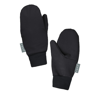Unuo, Dětské softshellové rukavice s fleecem Tap, Černá Velikost: M