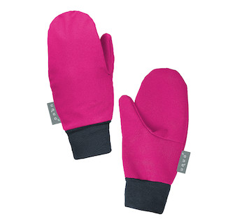 Unuo, Dětské softshellové rukavice s fleecem Tap, Fuchsiová Velikost: L