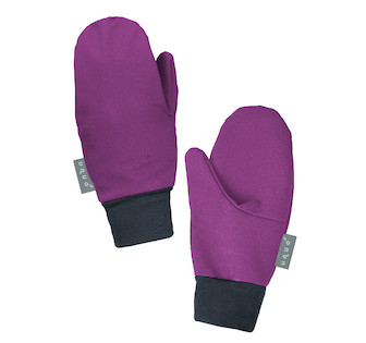 Unuo, Dětské softshellové rukavice s fleecem Tap, Ostružinová Velikost: M