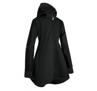 Unuo, Dívčí softshellový kabát s fleecem Romantico, Černá Velikost: 98/104