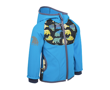 unuo Softshellová bunda s fleecem Souhvězdí medvěda tyrkysová (fleece softshell jacket Great Bear Turquoise) Velikost (Size): 1