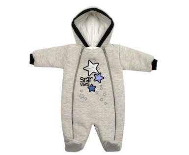 Zimní kojenecká kombinéza s kapucí Koala Star Vibes modrá